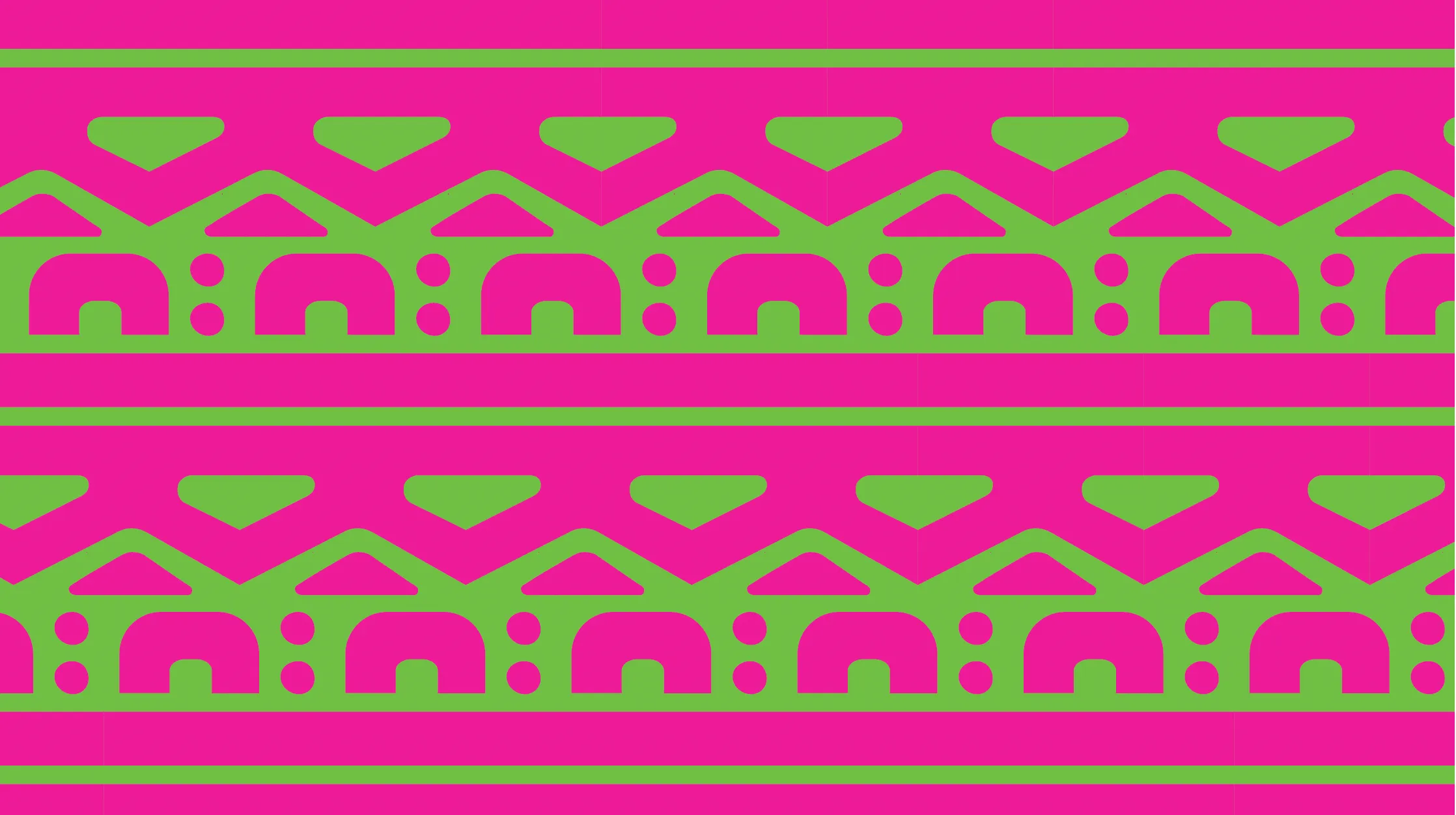 bright pink and green kunha-p pattern