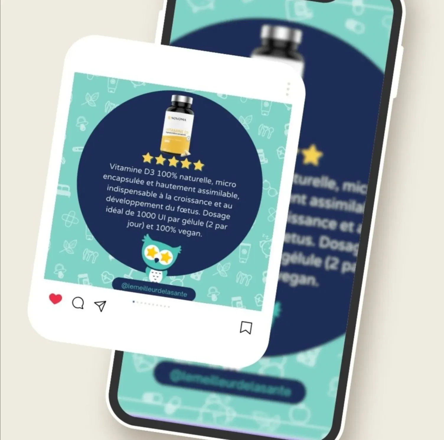Smartphone displaying content from the Le Meilleur de la Santé website